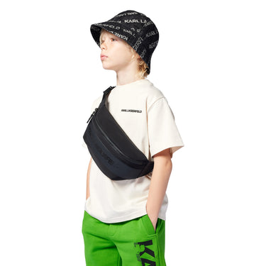 Gorra para el sol KARL LAGERFELD para niño y teen negra all over